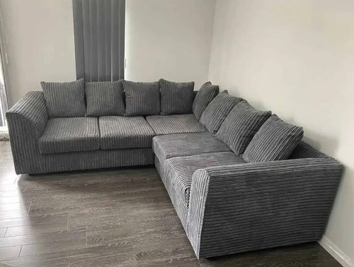 Seater grey jumbo - seater, cord
