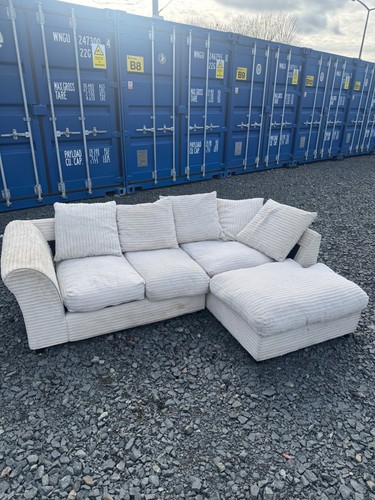 Beige seater corner sofa - beige,
