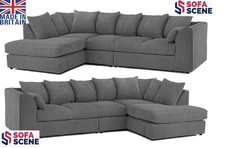 XL JUMBO CORD CORNER SOFA SET