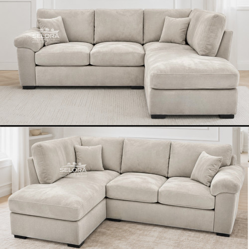 Amalfi cream plush velvet - cream,