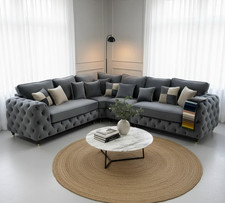 Ashton Grey Corner Sofa |