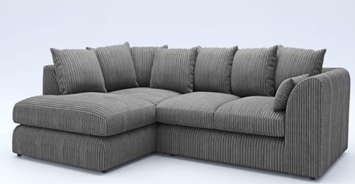 Grey jumbo cord seater - cord, 4