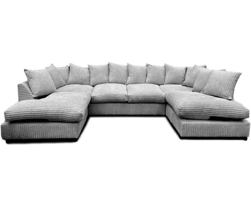 Grey jumbo cord - u, corner